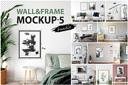 Frames & Walls Mockup Bundle - 5, a Print Template by Yuri-U (Thumbnail 1 of 31)