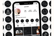 75 Doula Istagram Highlights Dark, a Social Media Template by PatternLab. (Thumbnail 5 of 9)