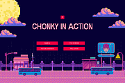 Chonky Bits – A Pixel Font, a Sans Serif Font by Creativetacos (Thumbnail 7 of 9)