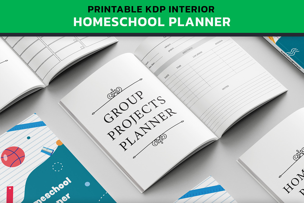 KDP Complex Homeschool Planner, an Education Illustration by PublishingHelper (Photo 2 of 4)