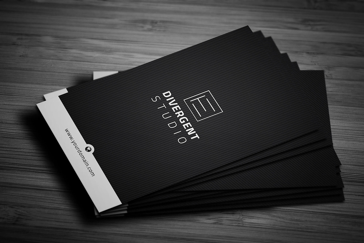 R E T R O Personal Business Card, a Business Card Template by Divergent Studio (Photo 4 of 4)