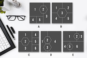 10 Square Photo Collage Templates, a Templates & Theme by DickyJiang Illustrations (Thumbnail 2 of 4)