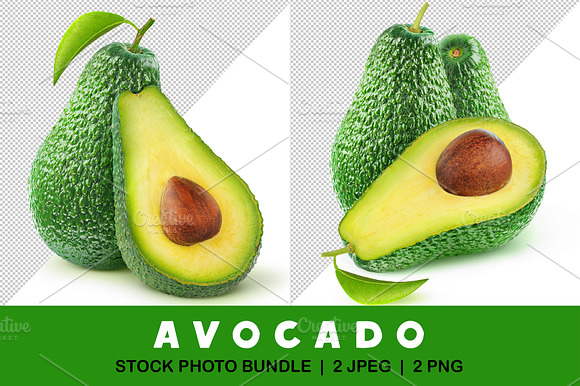 Cut avocado fruits preview 5