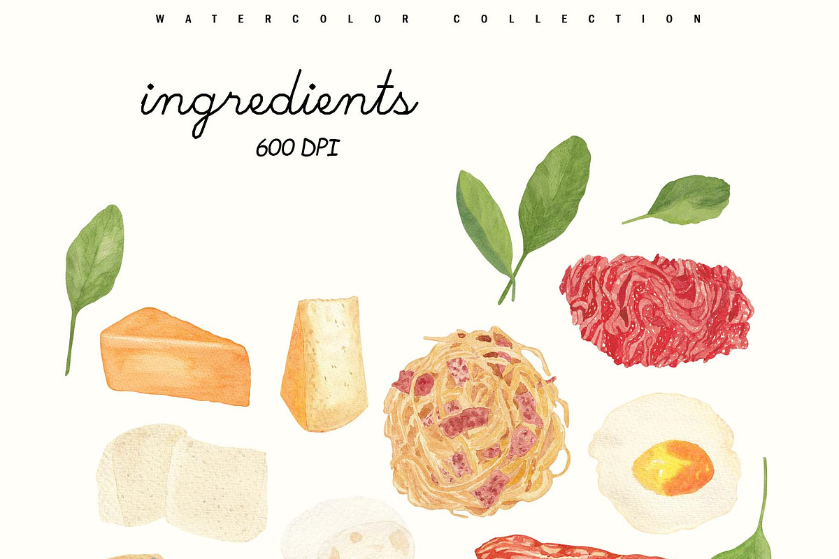 Rustic Italian Pizza Recipe Set, a Food Illustration by Sunshine Art (Photo 2 of 10)