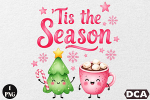 Tis the Season Christmas Gingerbread, an Illustration by DreamCafeArt