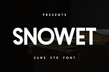 Snowet - Std Sans Font