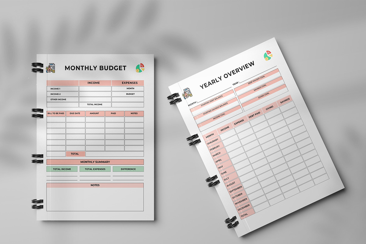 2026 Financial Budget Planner, a Stationery Template by Designmela01 (Photo 5 of 10)