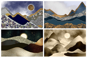 Landscape Backgrounds & Modern Art