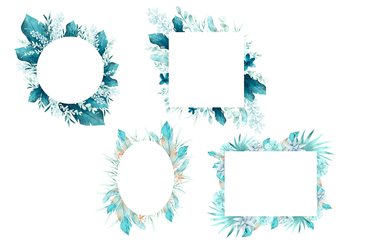 Blue-blue story clipart, a Texture Illustration by ZapolzunArt (Photo 3 of 6)