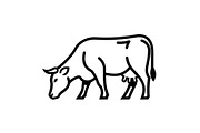 Farm Cow Silhouette Vector Bundle, an Illustration by Designs_River (Thumbnail 38 of 51)