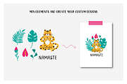 Tiger Yoga - Clipart and Patterns, an Animal Illustration by Nova Studio (Thumbnail 10 of 17)