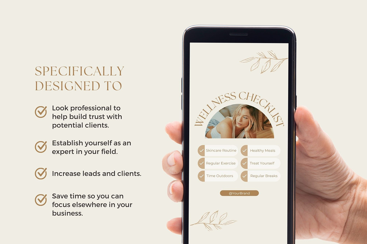 Health & Wellness Instagram Template, a Social Media Template by Ciera Design Templates (Photo 6 of 9)