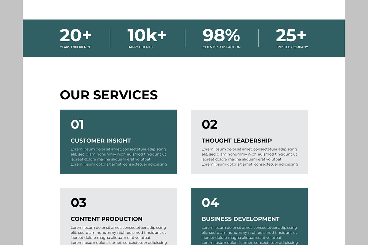 Company Landing Page, a Landing Page Template by CreativeShaper (Photo 3 of 6)