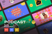 Podcast Bundle Presentation Pack, a Presentation Template by Rocket Template (Thumbnail 2 of 13)