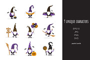 Halloween gnomes clipart, an Illustration by KeronnArt (Thumbnail 2 of 6)