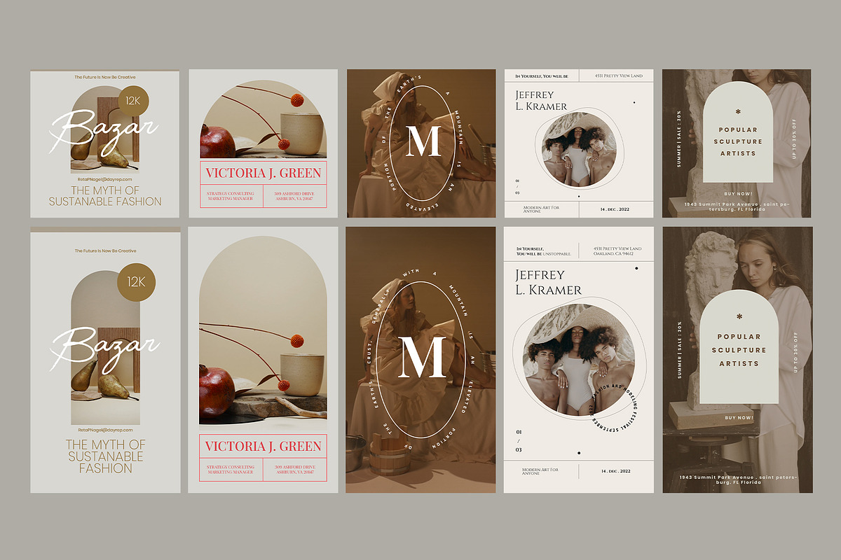 Elegant Instagram Posts and Stories, a Social Media Template by Pixflow (Photo 4 of 8)