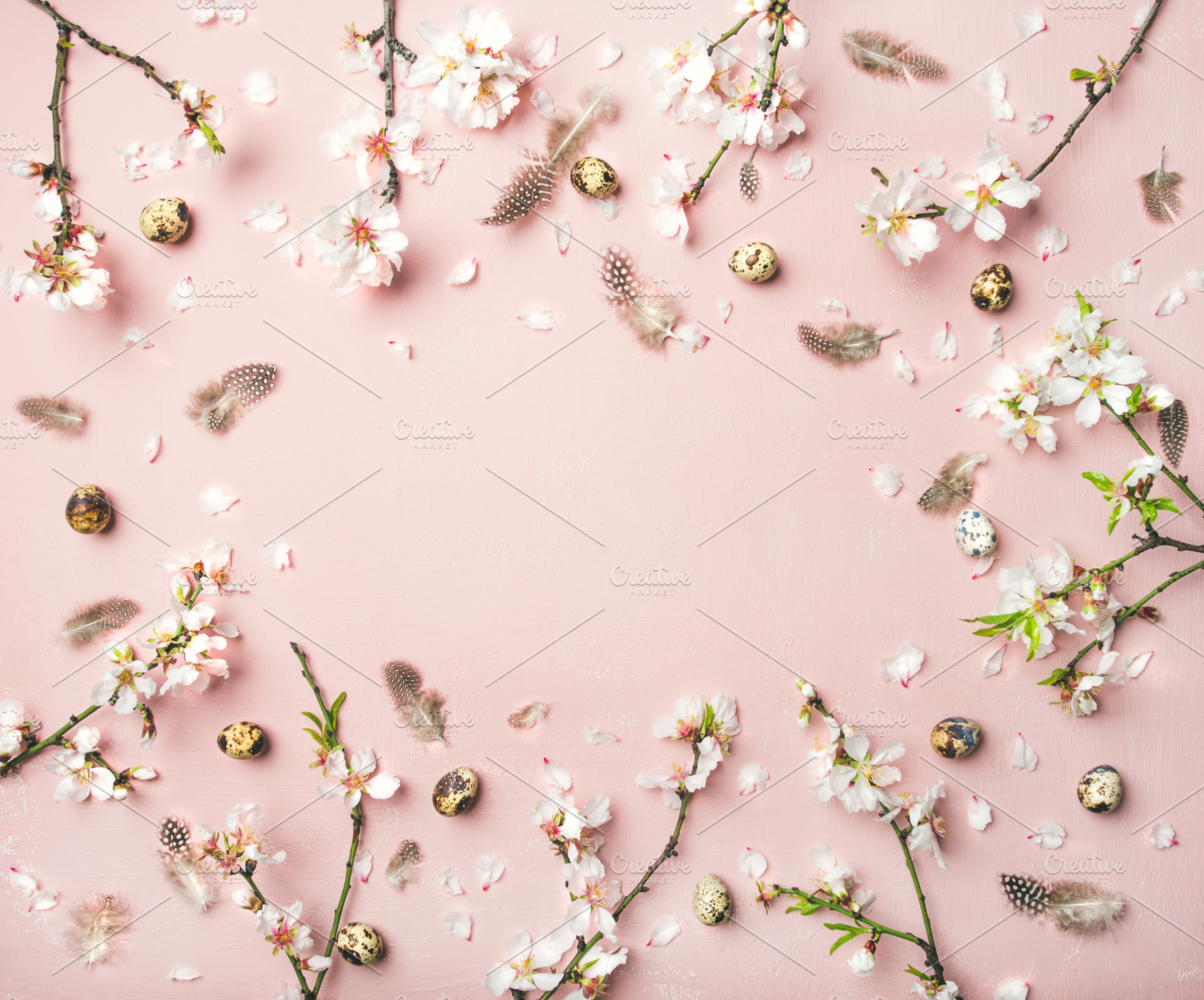 Easter background with eggs stock photo containing easter and holiday, a Holiday Photo by Foxys