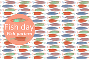 Fish day, fish pattern, a Pattern Graphic by ОльгаМороз (Thumbnail 1 of 5)