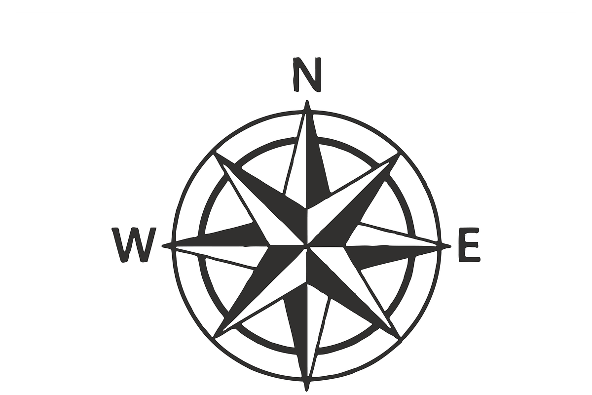Elegant Compass Icon Set, an Object Illustration by CarWrap design (Photo 2 of 3)