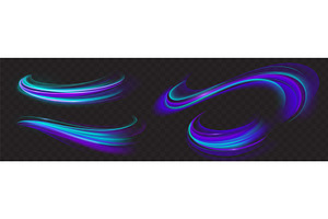 Futuristic light effects with speed, an Illustration by art PVP - market