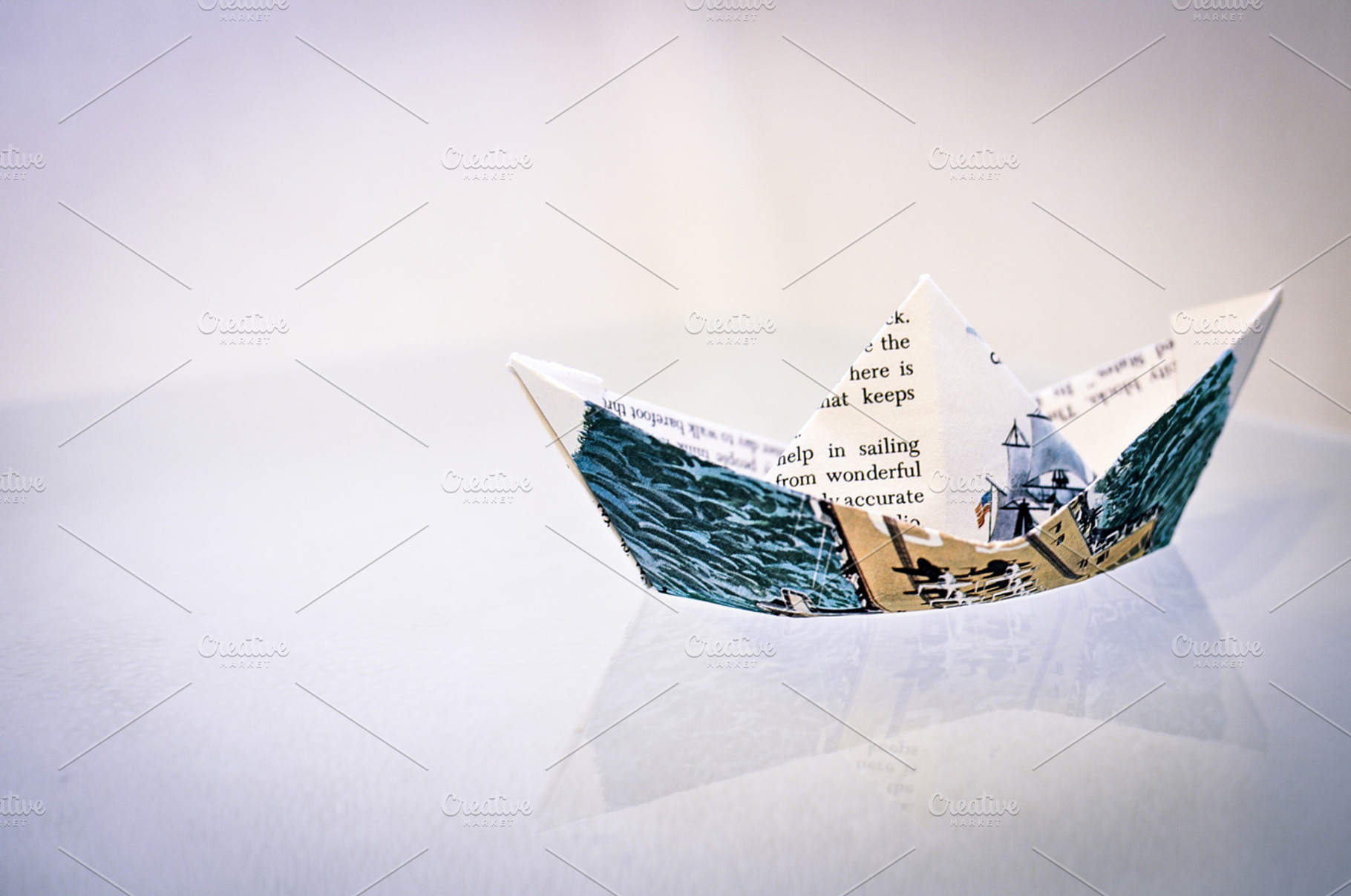 Paper Boat Sailing
