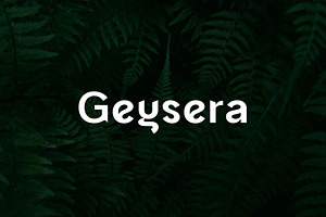 Geysera : Modern Sleek Font