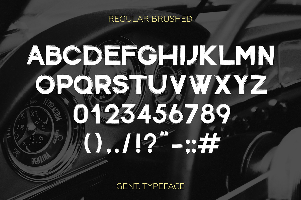 Gent. Display brushed typeface. preview 7