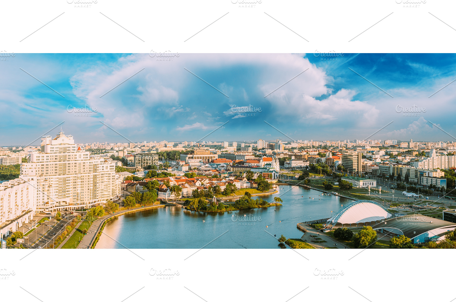 Minsk, Belarus. Elevated View Of, an Architecture Photo by Our Amazing World