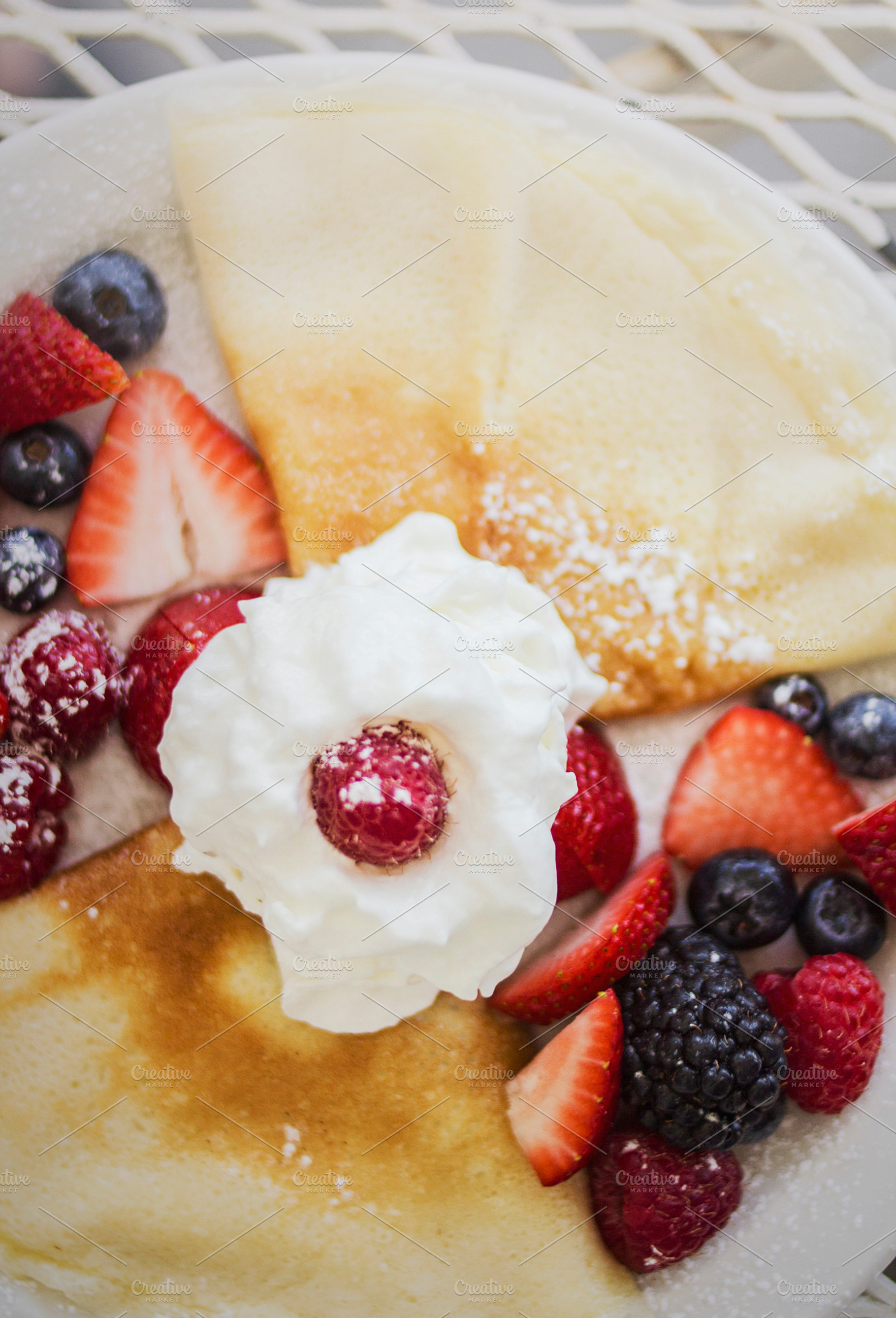 Crepes And Fresh Berries
