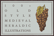 Old Style Medieval Heraldic Symbols, an Object Illustration by bloomjackbloom (Thumbnail 1 of 5)
