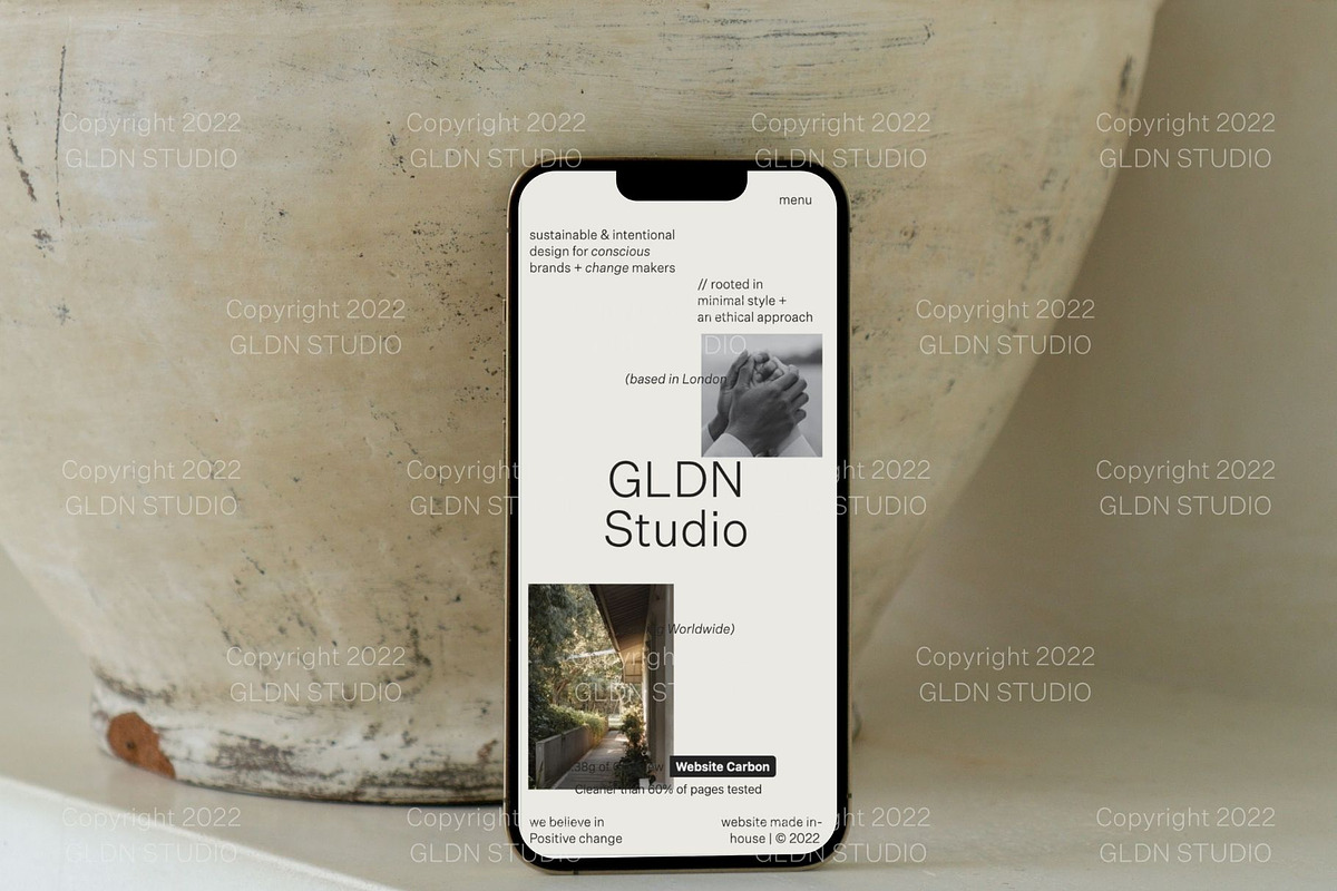 Suta iPhone Mockup – 01, an iPhone Mockup by GLDN Studio (Photo 1 of 3)