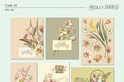 Hello Spring(Vintage Set), a Seasonal Illustration by Collection by VY (Thumbnail 10 of 13)
