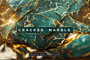Cracked Teal & Gold Marble Textures, a Texture Graphic by Layerform (Thumbnail 1 of 4)