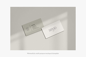 Minimalist Business Card Mockup Set