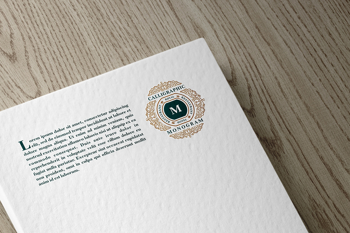 Luxurious Monogram Logo template, a Branding & Logo Template by Decorus Extezy (Photo 2 of 5)