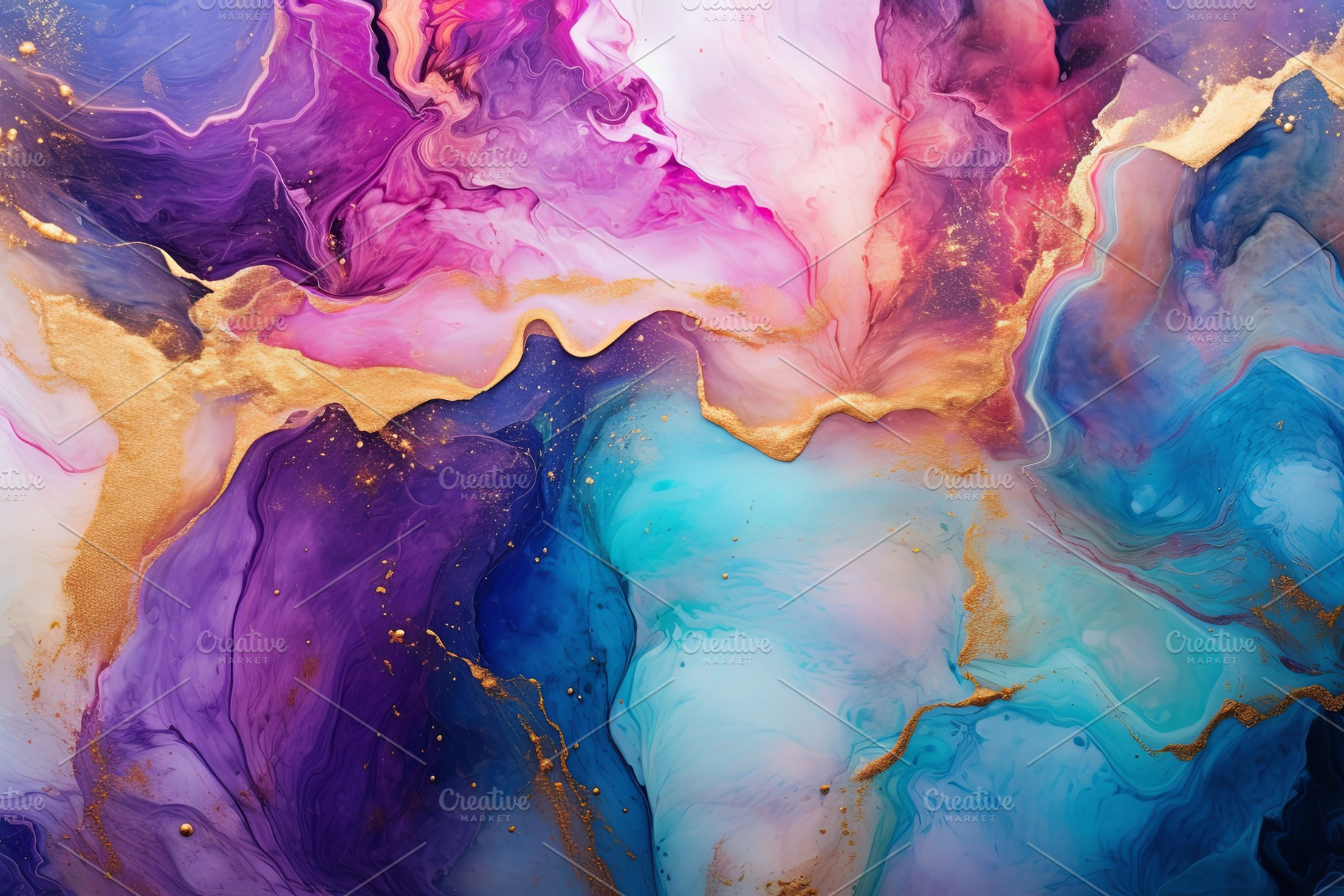 Abstract watercolor marble ink textu, an Animal Photo by Pixeness Studio