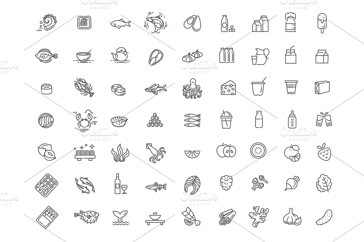 210 Food and Drink thin vector icon, an Outline Icon by Tettygreen (Photo 4 of 4)