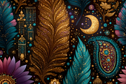 Boho Rhapsody, a Pattern Graphic by Printable Treasure (Thumbnail 5 of 6)