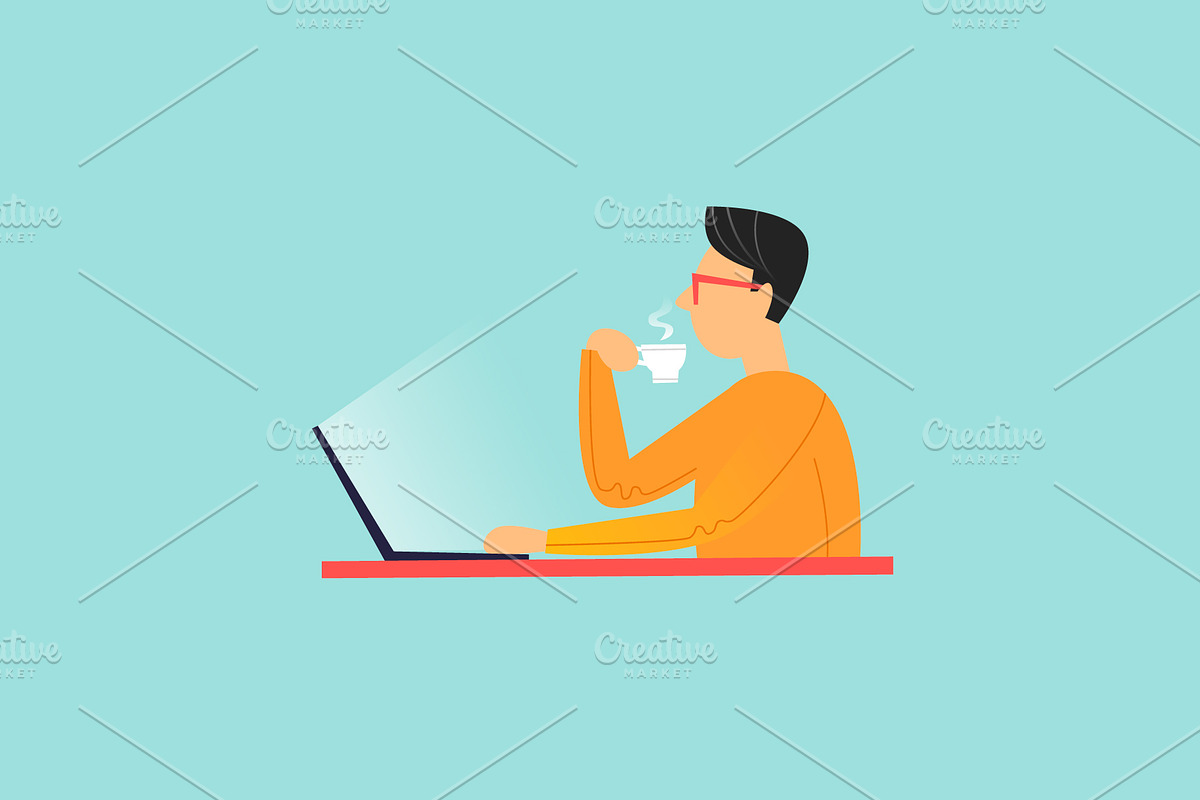 Office life, a Person Illustration by Podis (Photo 8 of 10)