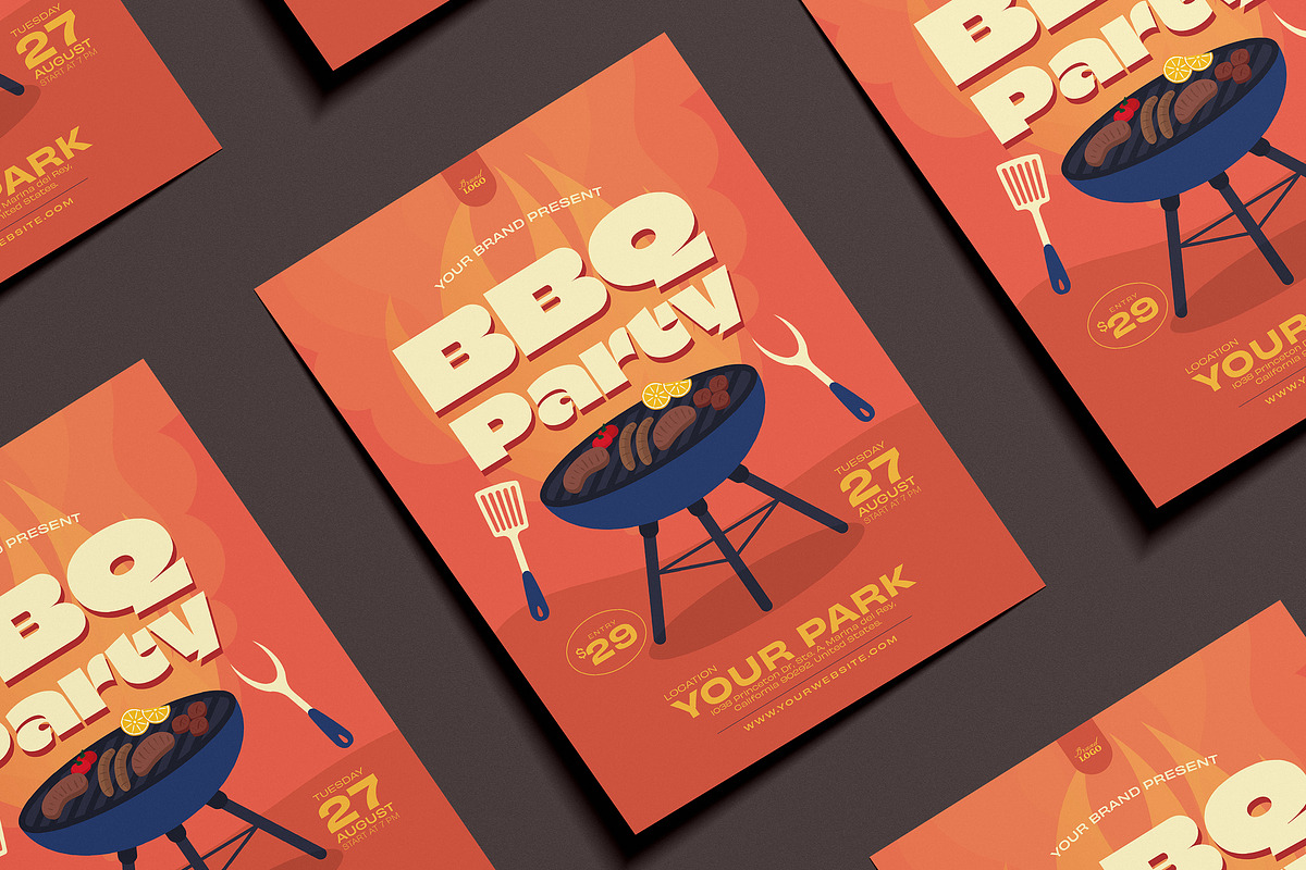 BBQ Party Flyer, a Flyer Template by FathurFateh (Photo 4 of 5)