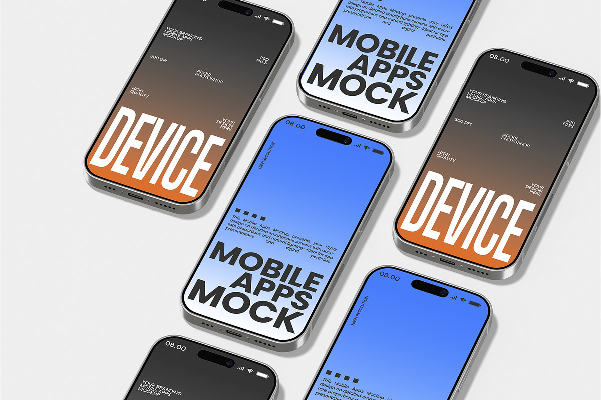 Mobile Apps Mockup, an iPhone Mockup by Permadi Creative (Photo 5 of 5)