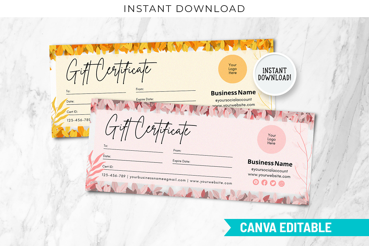 Printable Gift Voucher Certificate, a Templates & Theme by Snapybiz (Photo 2 of 10)