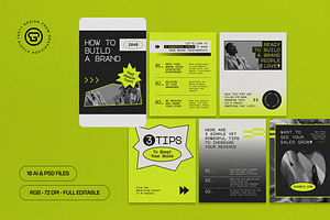 Business Instagram Post Carousel, a Social Media Template by graphicook