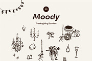 Moody Fall Watercolor & Doodles, an Object Graphic by divanovskaya_nv (Thumbnail 10 of 19)