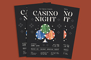 Casino Night Flyer, a Flyer Template by Gumico Studio. (Thumbnail 2 of 3)