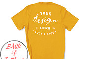 Back Of T-Shirt BC3001 Mockup Bundle, a Shirt Mockup by lock and page (Thumbnail 7 of 88)