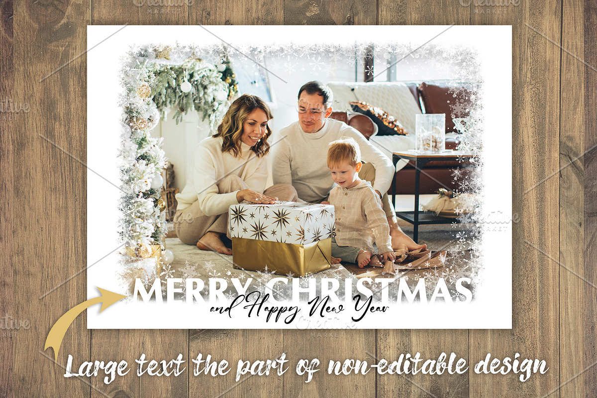 Snowy Frames PhotoCards Template PSD, a Card Template by PSD templates and Photos (Photo 4 of 7)