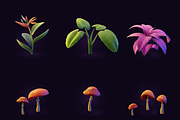 Tropical Plants Pack - Rigged, a Plants & Tree 3D Model by Estudio Shout Asset Store (Thumbnail 4 of 9)
