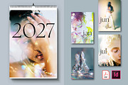 2027 Modern Wall Calendar Template, a Stationery Template by R-studio (Thumbnail 1 of 8)