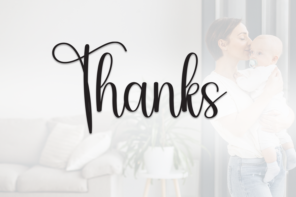 Mother | Script Font, a Handwritten Font by Scratchones (Photo 9 of 9)